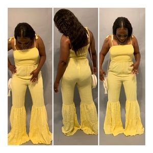 Yellow diamond jumpsuit